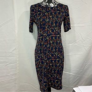 M LuLaRoe Navy aztec dress​​